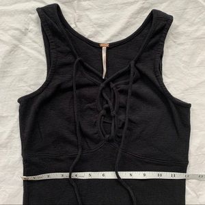 Free People • lace up tank top